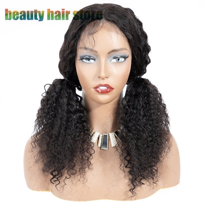 Brazilian Kinky Curly Lace Front Human Hair Wigs 13x4