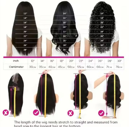 Ready To Go   HD Lace Front Wigs Glueless Put-on Go Body Wave Wig Pre-Plucked Blend Human Hair Transparent Lace Color
